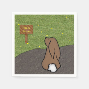 Happy Oaster Bunny Paper Napkins Serviette