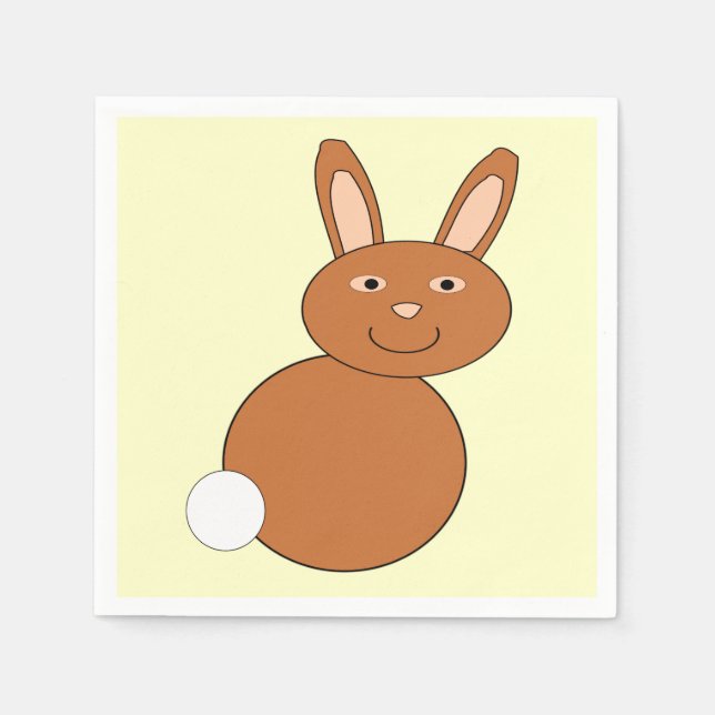 Happy Oaster Bunny Paper Napkins Serviette (Vorderseite)