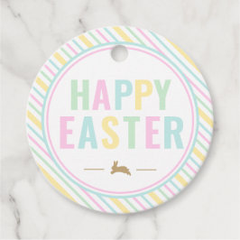 Happy Oaster Bunny Pastel Geschenkanhänger