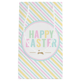 Happy Oaster Bunny Pastel Strip Kleine Geschenktüte