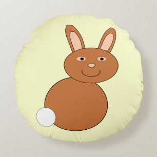Happy Oaster Bunny Pillow Rundes Kissen