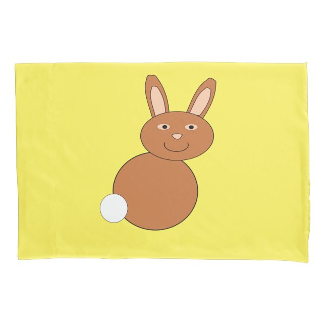 Happy Oaster Bunny Pillowcase Kissenbezug (Vorderseite)