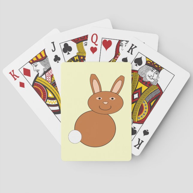 Happy Oaster Bunny Playing Cards Spielkarten (Rückseite)
