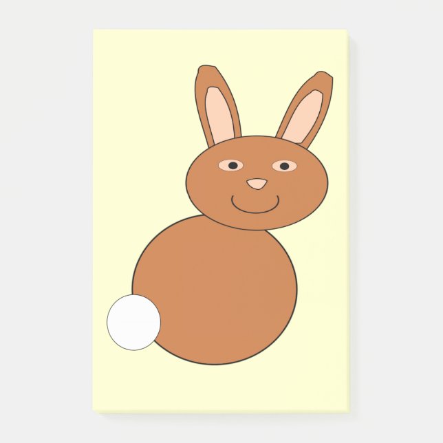 Happy Oaster Bunny Post es notiert Pad Post-it Klebezettel (Vorderseite)