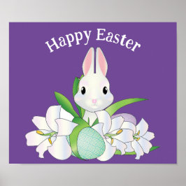 Happy Oaster Bunny Poster