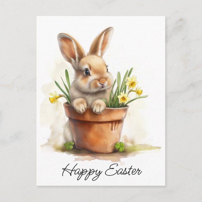 Happy Oaster Bunny Postkarte (Vorderseite)