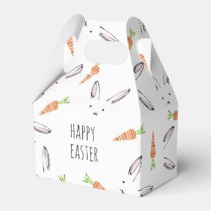 Happy Oaster Bunny Rabbit Carrot bearbeitbar Geschenkschachtel