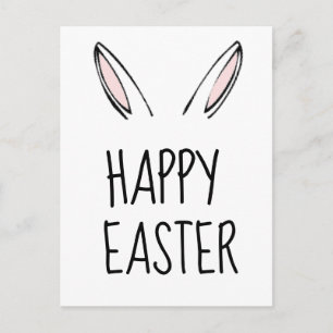 Happy Oaster Bunny Rabbit Postcard Postkarte
