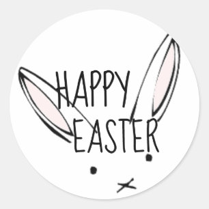 Happy Oaster Bunny Rabbit Sticker