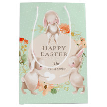 Happy Oaster Bunny Rabbits Personalisiert