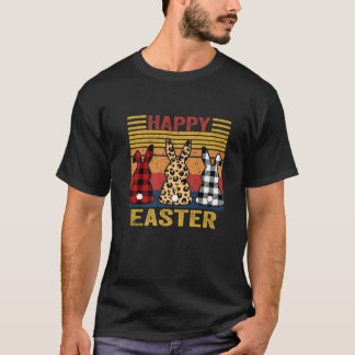 Happy Oaster Bunny Retro Rabbit Kids Design Clou T-Shirt