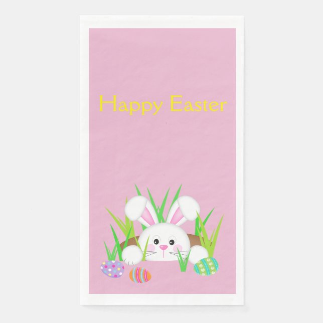 Happy Oaster Bunny Serviette (Vorderseite)