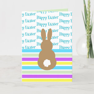 Happy Oaster Bunny Silhouette Feiertagskarte