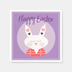 Happy Oaster Bunny Standard Cocktail Papier Napkin Serviette