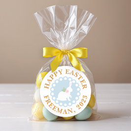 Happy Oaster Bunny Sticker - Kundenname