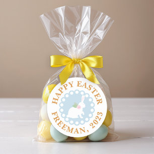 Happy Oaster Bunny Sticker - Kundenname