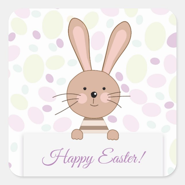 Happy Oaster Bunny Stickers (Vorderseite)