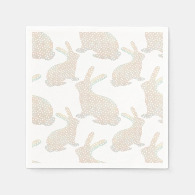 Happy Oaster - Bunny's Muster Serviette (Vorderseite)