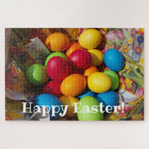 Happy Oaster bunte Eier pisanky traditionell Puzzle