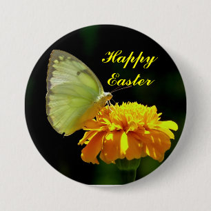 Happy Oaster Butterfly Button