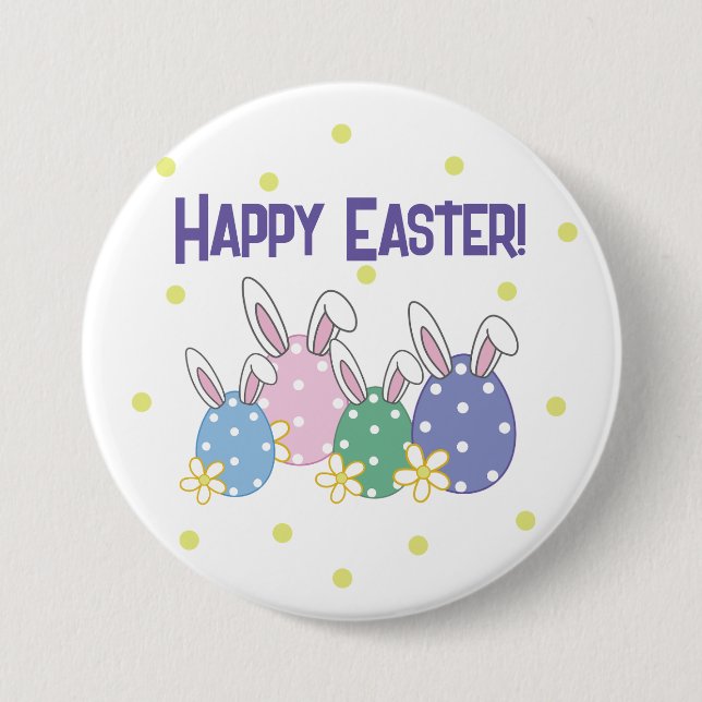 Happy Oaster Button - Bunny Oar Eggs - Jegliche Fa (Vorderseite)
