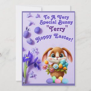Happy Oaster Card, Bunny, Eier Feiertagskarte