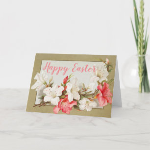 Happy Oaster Card mit Lilies Blank Inside Karte