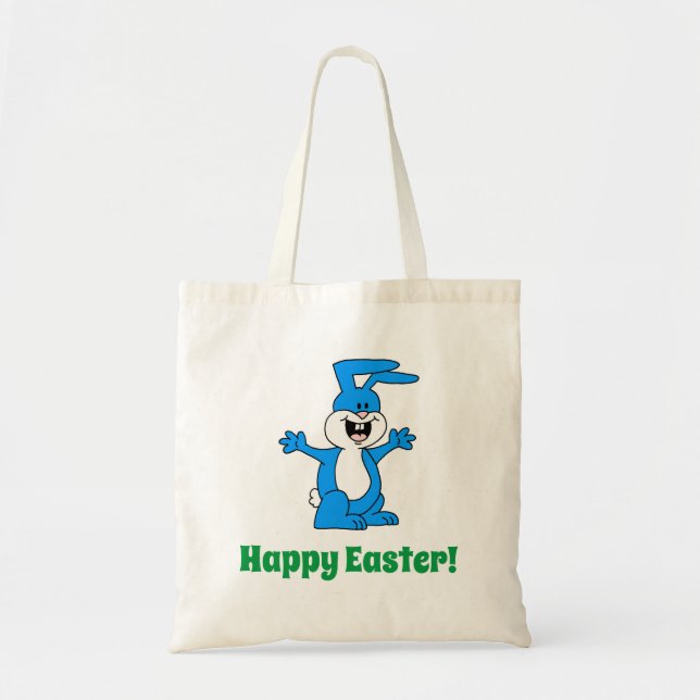 Happy Oaster Cartoon Bunny Tragetasche (Vorne)