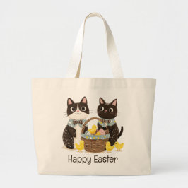 Happy Oaster Cats Osterkörbe Baby Chicks Jumbo Stoffbeutel