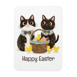 Happy Oaster Cats Osterkörbe Baby Chicks Magnet