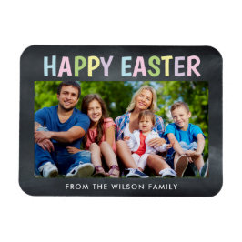 Happy Oaster Chalkboard Foto Magnet