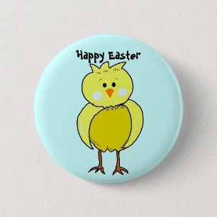 Happy Oaster Chick Button