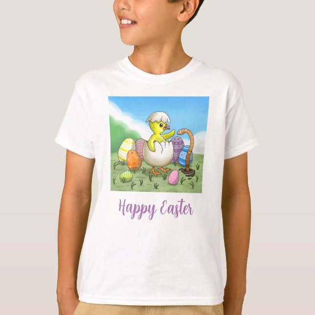Happy Oaster Chicken T-Shirt (Vorderseite)