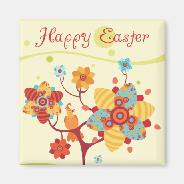 Happy Oaster Chicks Magnet (Vorne)