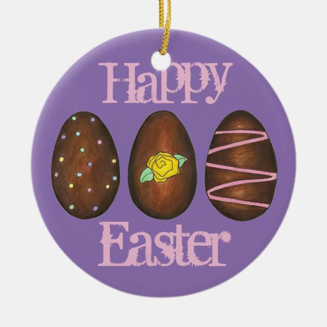 Happy Oaster Chocolate Cream Egg Ornament (Vorne)