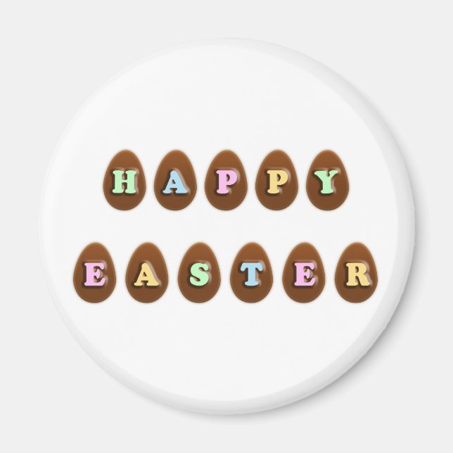Happy Oaster Chocolate Eggs Magnet (Vorne)