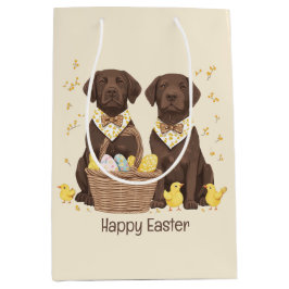 Happy Oaster Chocolate Labrador Retriever Hunde Mittlere Geschenktüte