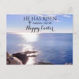 Happy Oaster Christ hat Risen Blue Ocean Foto Postkarte