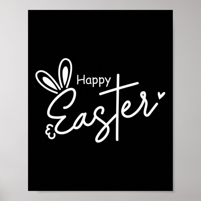 Happy Oaster Christlich Cross Ostersonne 1 Poster (Vorne)