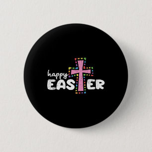 Happy Oaster Christlich Ei Junting Spring Cross Button