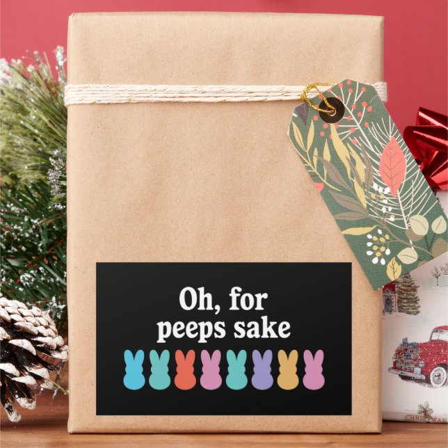 Happy Oaster Christlicher Religiöser Karneval Rechteckiger Aufkleber (Feiertag)