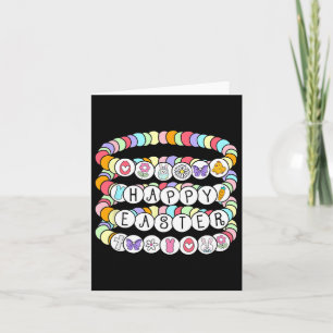 Happy Oaster Colorful Friendship Bracelet Karte