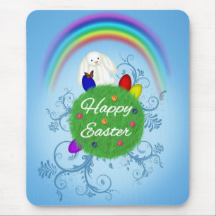 Happy Oaster Colorful Planet Mousepad