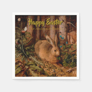 Happy Oaster Custom Rabbit Year Personalisiert P N Serviette