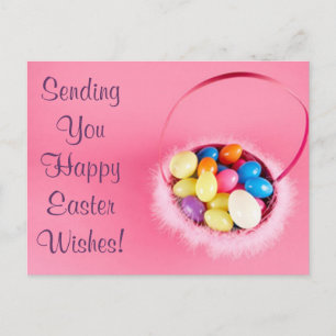 Happy Oaster Customizable Hübsche PInk-Taskleiste Feiertagspostkarte