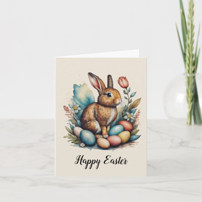 Happy Oaster Dankeskarte (Vorderseite)