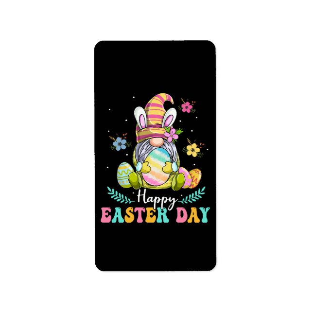 Happy Oaster Day Adressaufkleber (Vorne)