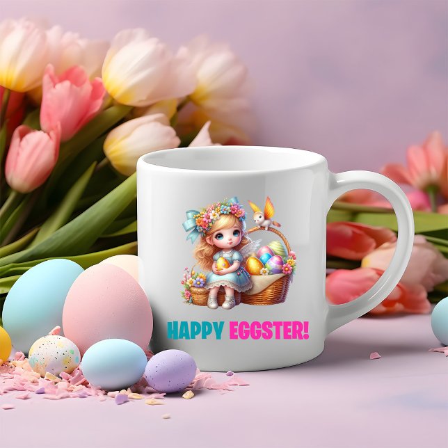 Happy Oaster Day - Baby Rabbit Zweifarbige Tasse (Von Creator hochgeladen)