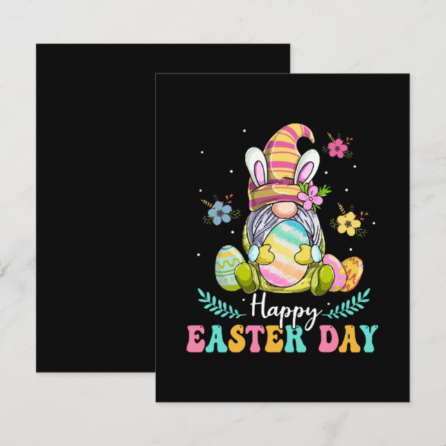 Happy Oaster Day Begleitkarte (Vorne/Hinten)