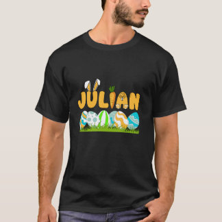 Happy Oaster Day Boys Männer Personalisiert Name J T-Shirt